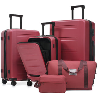 Hardside Luggage Set 5 Piece With Front Opening