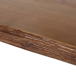 Modern Industrial Breakfast Bar Table, Metal Hairpin Legs & Wood Veneer Top - Natural