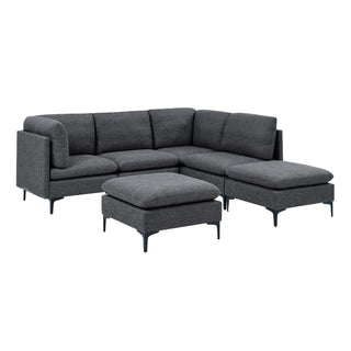 Upholstered Modular Sectional & Tall Legs