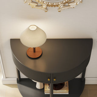 Demi Lune - Console Table With 2 Storage Drawers