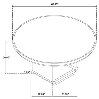 Bangor - Round Dining Table Set With Arm Chairs