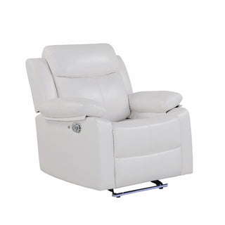 Blanche - Glider Recliner With LED, Pillow Top Arms