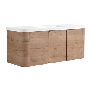 Wall Mounted Bathroom Vanity With Sink, 3 Soft Close Doors