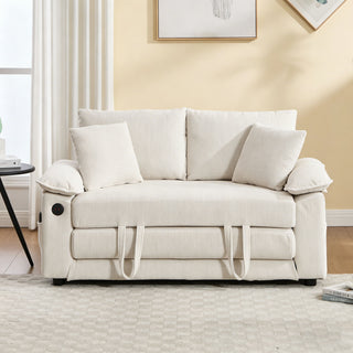 Upholstered Futon Convertible Floor Sofa Bed