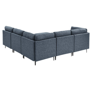 Upholstered Modular Sectional & Tall Legs