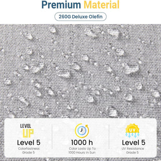 Modern All-Weather Patio Armchairs With Thick Cushions (Set of 2)