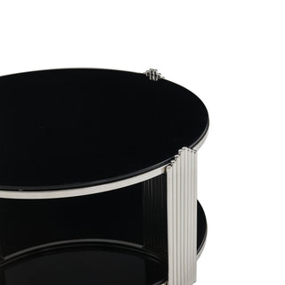 Round Table With Double Layer Storage