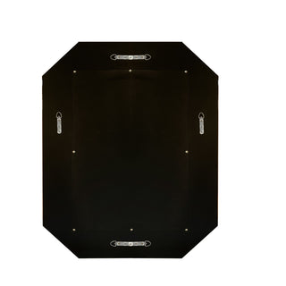 Diamond Shaped Wall Mirror With Beveled Edge Frameless Design - Silver