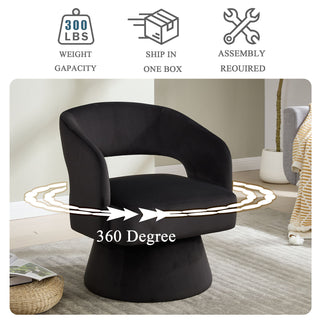 Swivel Barrel Chair With 360 Degree Rotation