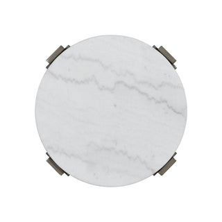 Rosamel - Round End Table - Gray