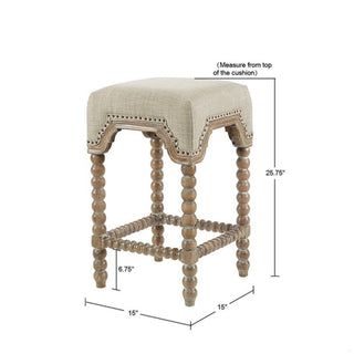 Christine - Counter Stool - Light Gray