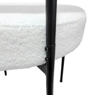 Mid-Century Modern Dining Chair With Curved Backrest