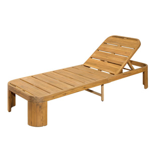 Outdoor Chaise Lounge Set With Side Table, 5 Position Adjustable Patio Recliner