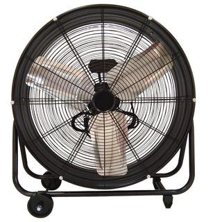 Drum Fan With Pure Copper Wiring Motor And Blades - Black