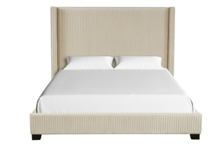 Upholstered Bed, Space-Saving Design