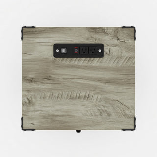 Farmhouse Nightstand, Charging Station & Storage