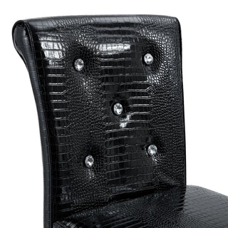 Bar Chairs With Crystal Clasp Design (Set of 2)