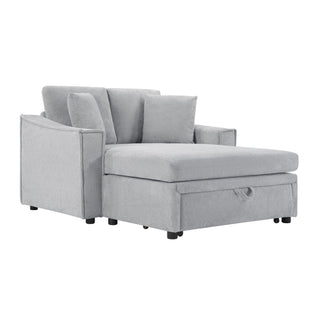 Modern Chaise Sofa With Hidden Storage For Living Room