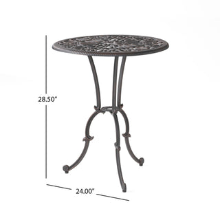 Charleston 3 Pieces Cast Bistro Set - Copper