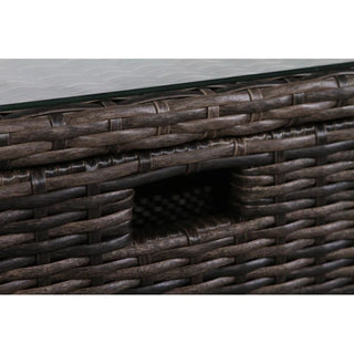 Modern Patio Rattan Sectional Set With Cushions