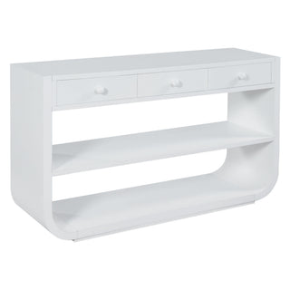 Console Table With 3 Soft Close Drawers & 2 Open Shelves