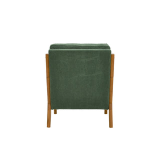 Upholstered Armchair With Back Support Pillow