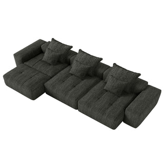 Modern Oversized Diy Combination, Modular Sectional Sofa With Pillows