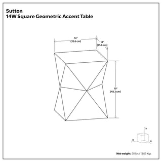 Sutton - Side Table - Natural