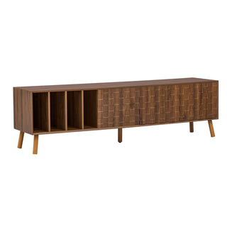 TV Stand, Cabinet For Living Room, Fits TVs Up To 80" - Walnut
