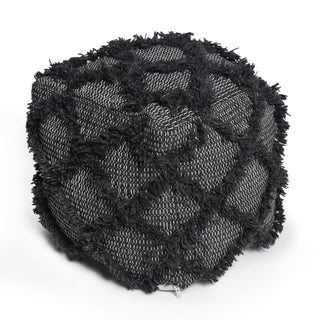 Jumanji - Handcrafted Wool And Cotton Pouf - Brown