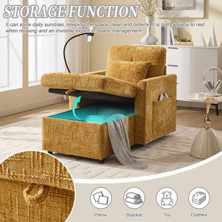 Multifunctional Recliner Sofa With Storage And Phone Bracket