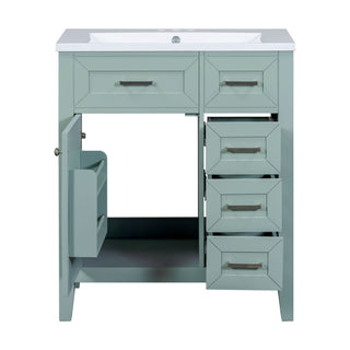 Modern Bathroom Vanity With Sink Combo, 3 Drawers