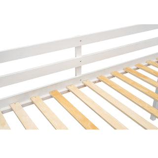 Low Loft Bed With Adjustable Ladder