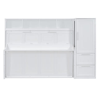 Space Saving Murphy Wall Bed With Closet And Drawers