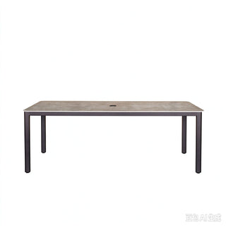 Verona - Dining Outdoor 7 Pieces Set - Dark Espresso / Gray / Off White