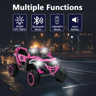 Ride On Kids Electric Truck With Remote Control, Front & Rear Suspension