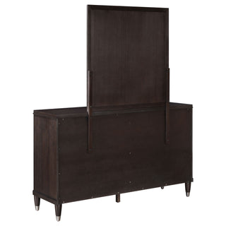 Navarro - 6 Drawer Dresser With Mirror - Brown