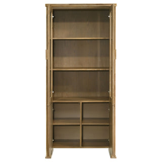 Dreydon - 4 Door Display Cabinet - Light Brown