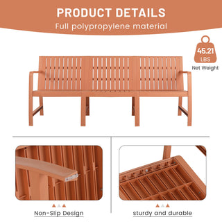 1 Piece Indoor / Outdoor 3 Seater Sofa, UV-Resistant, Waterproof And Durable