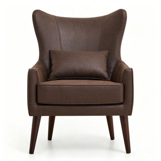 Leisure Chair With Curved Backrest