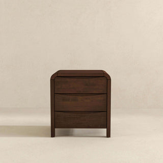 Lionel - Nightstand 3 Drawer Bed Side Table - Brown