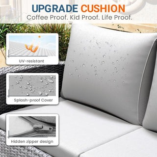 Modern Patio Set With Table And Cushions