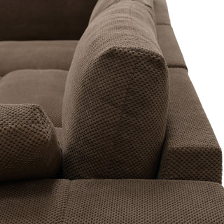 Sectional, Large Arms, Toss Pillows Included