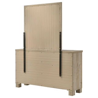 Sansome - 6 Drawer Dresser With Mirror - Oak