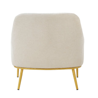 Modern Elegance Accent Chair With Curved Backrest
