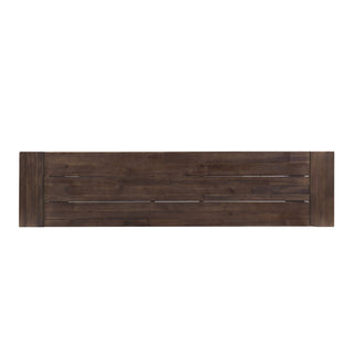 Tranquilizer - Outdoor Acacia Wood Bench With Slat Panel Design
