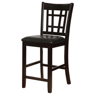 Lattice Back Counter Height Stools (Set of 2)