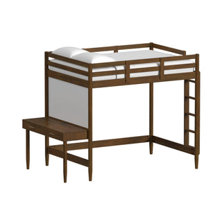 Malibu - Full Loft Bed - Walnut