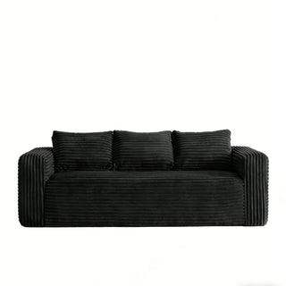 Cloud Loveseat Sofa Couch, Compressed - Black