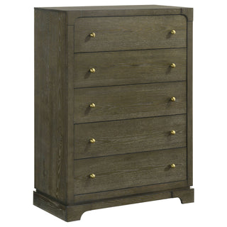 Harbington - 5 Drawer Chest - Chocolate